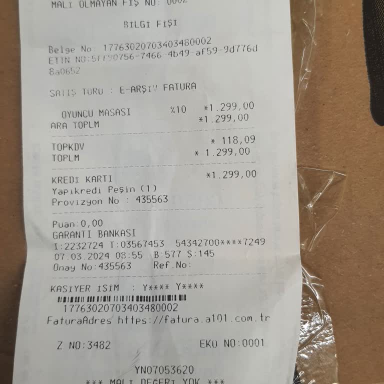 A101 İade Süreci Hk