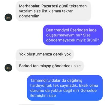 Trendyol B3 Concept İade Süresi Geciktirip, Ürün Temini Yapmıyor.