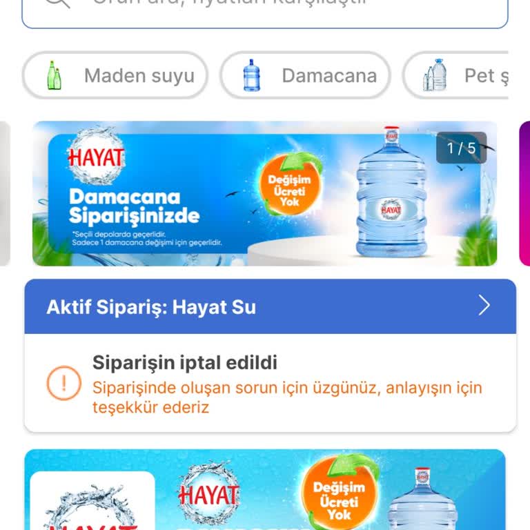 Hepsiburada Danone Hayat İçecek Damacana