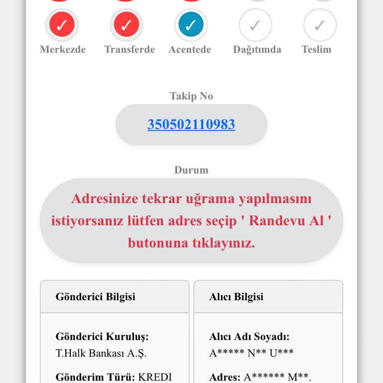 Kuryenet Kargomu Teslim Edememesi