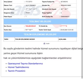 Zara Depomuza Ulaşmamıştır Diyerek İade Gerçekleştirmiyor