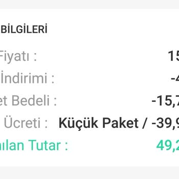 Dolap Uygulaması Kargo Ve Hizmet Bedeli!