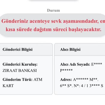 Ziraat Bankası Bana Bir Türlü Ulaştırmadığınız Önemli Bank Kartım