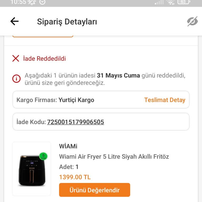 Trendyol Arızalı Gönderdiği Elektrik Aletlerin Arkasında Durmuyor