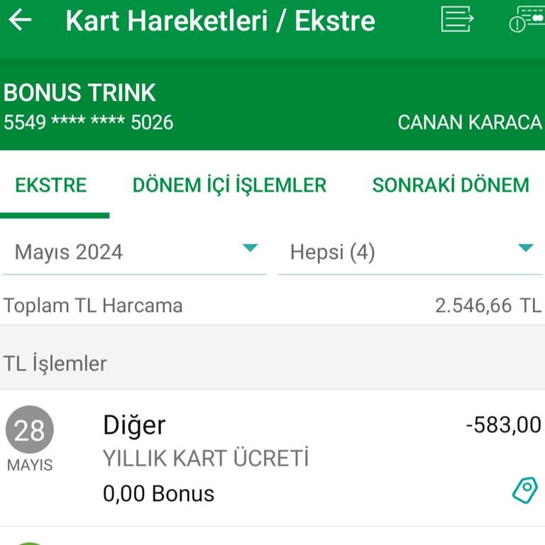 Garanti Bankası Haksız Yıllık Kart Ücreti