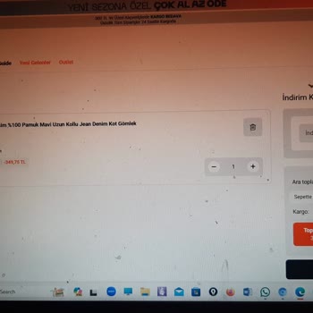 Lee Jeans İndirim Sepete Yansımadı
