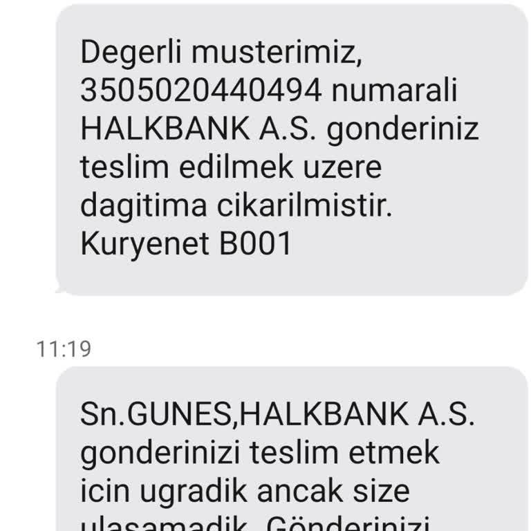 Kuryenet Ve Halkbank Troy Kart
