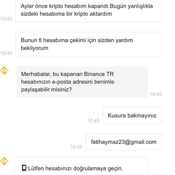 Binance TR Nin Yaşattığı Büyük Hayati Mağduriyeti. Destek Bekliyorum