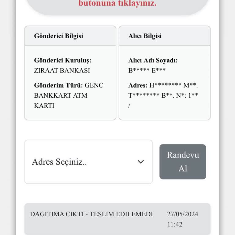 Kuryenet 14 Gündür Kredi Kartımı Teslim Etmiyor!