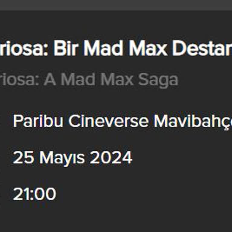 Paribu Cineverse Sinema Bileti İade Sorunu