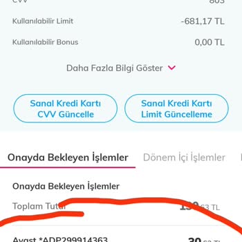 Avast Parayı Alıyor. Hata Verdi Diyor. Başka Karttan Denediğinizde