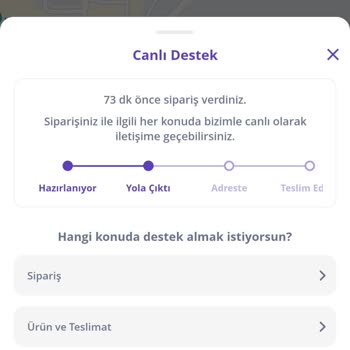 Getir 73 Dakika Sonra Çıkan Sipariş Ve Müşteri Hizmetleri İlgisizliği
