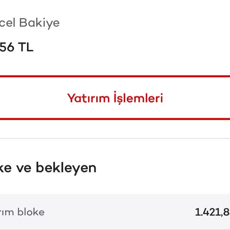 Akbank Yatırımın Bloke Olması