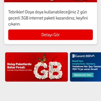 Vodafone İnternet Hakkımı Silmiş