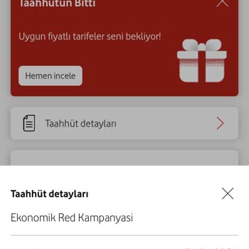 Vodafone Müşteri Memnuniyeti Tarife İşlemleri