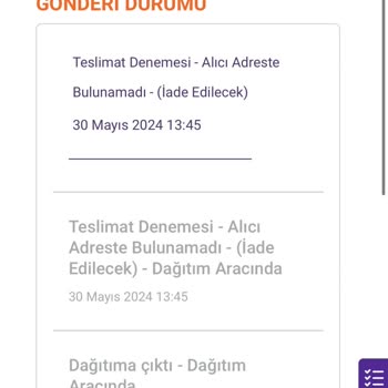 Hepsijet Kargom Habersiz İade Oluşturuldu