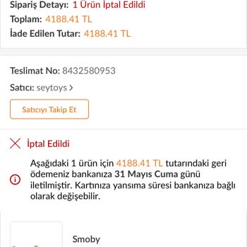 Trendyol Satıcısı Ürünümü İptal Ederek Fiyatı Arttırdı