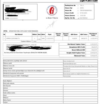 Simfer Televizyon Paketleme Hatası