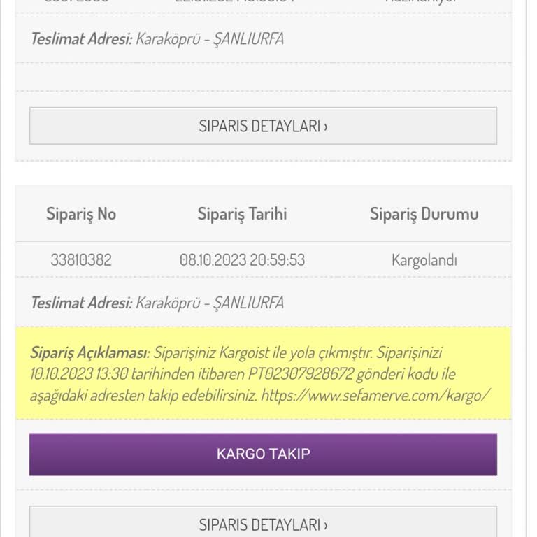 Sefamerve Param İadesi Bekliyorum