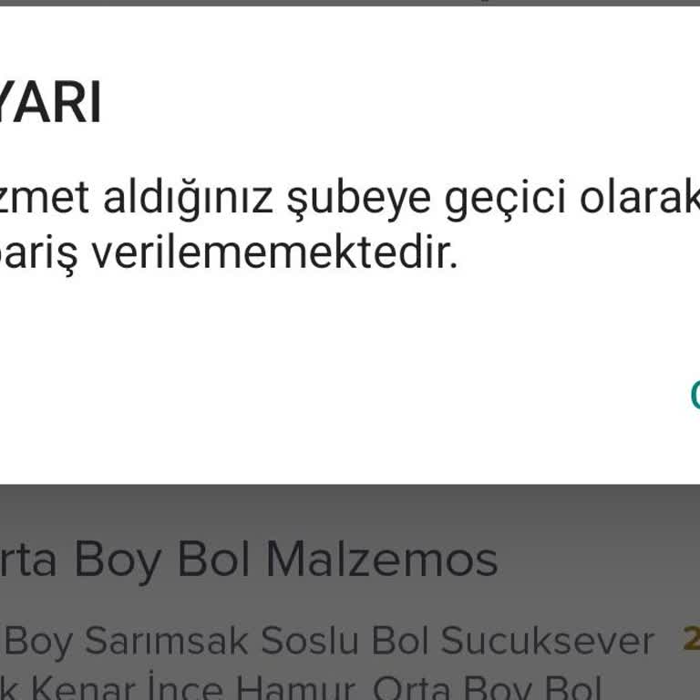 Domino's Şube Geçici Olarak Hizmet Veremiyor