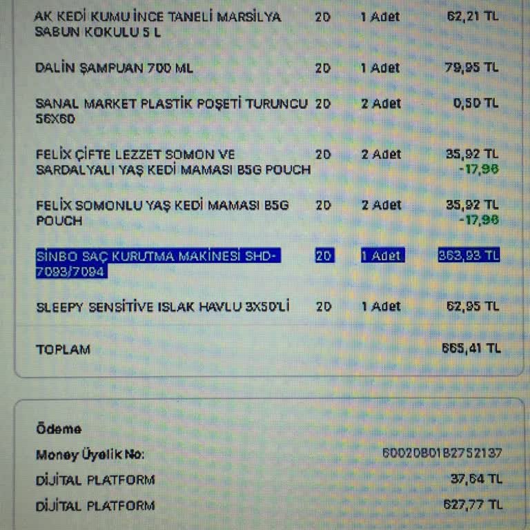 Migros Sanal Market İade Alamıyorum