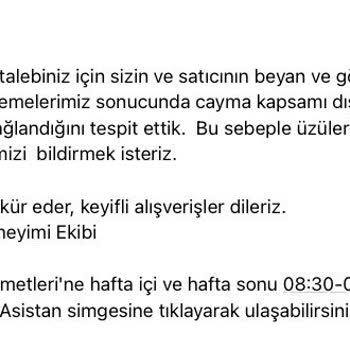Parayı Ödeyerek Hizmet Alamadığım Bir Firmadır Trendyol