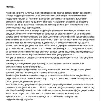 Parayı Ödeyerek Hizmet Alamadığım Bir Firmadır Trendyol