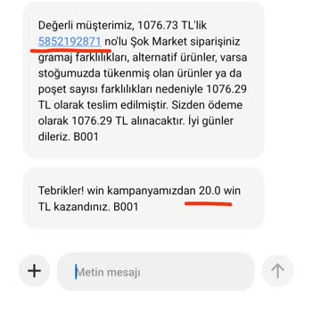 Şok Marketler Şok Eksik Win Yüklemesi