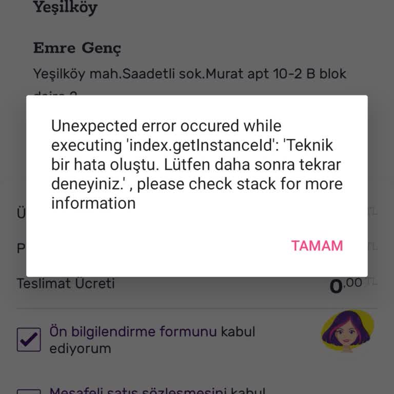 Gratis Online Sipariş Vermek İmkansız