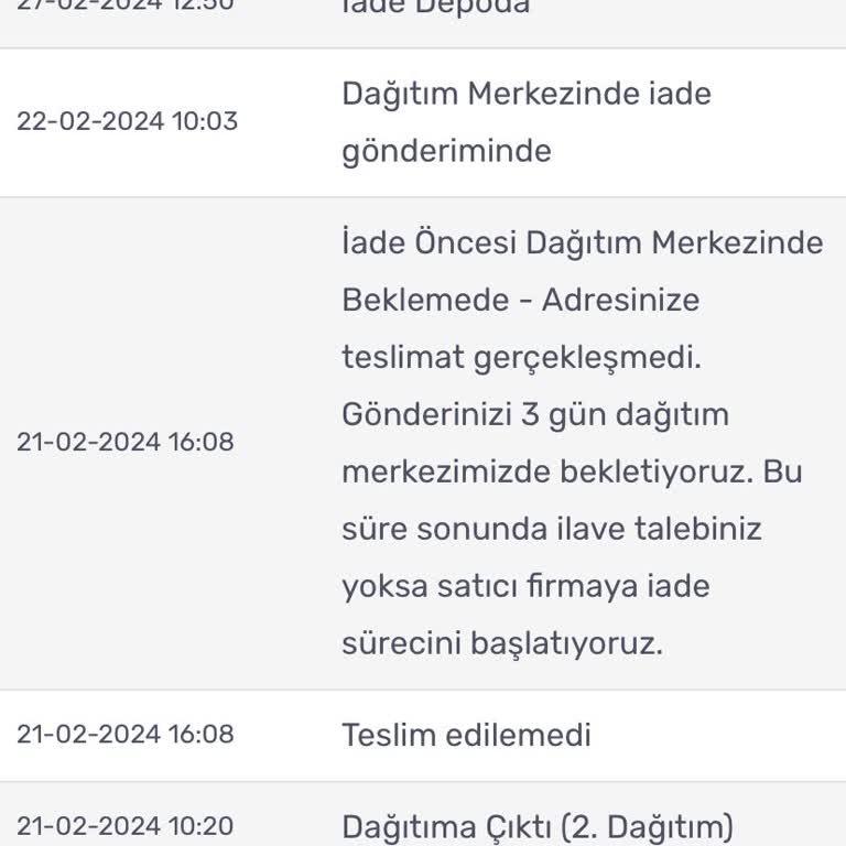 Ebebek Kargo Teslimat Sorunu