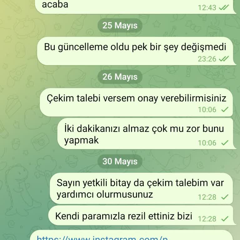 Bitay Borsası İle Yaşadığım Sorunlar Ve Çözüm Beklentim