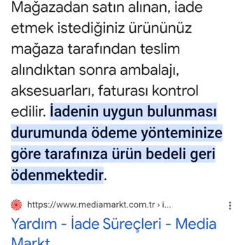 Media Markt Ve Grundig Ürün İadesi Sorunu