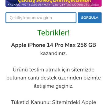 Hayaltelekom.com Çekiliş Adı Altında Yanıltıcılık!