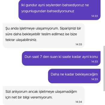 Sırma Getir Su Hakkında Şikayet