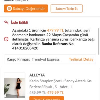 Trendyol İade Kodlarını Karıştırdı Ve Ücret İadem Gerçekleşmiyor