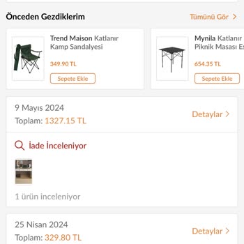 Trendyol Nedensiz Sipariş İptali