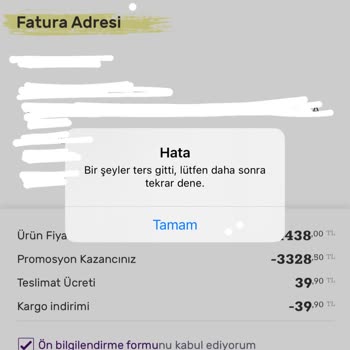 Gratis Online İndirim Kampanyası Sorunu