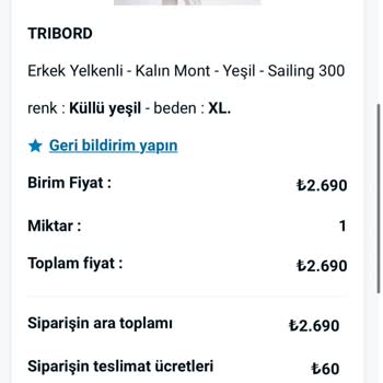 Decathlon Ürün Arasındaki Farkı İade Etmiyor