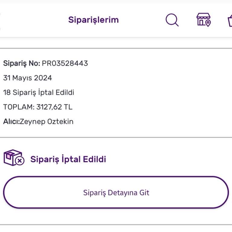Gratis Kendi Kendine Siparişimi İptal Etti