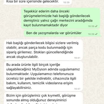 Dyson Makinemin Parçasını Tedarik Edeceğini Söylemesine Rağmen Etmiyor