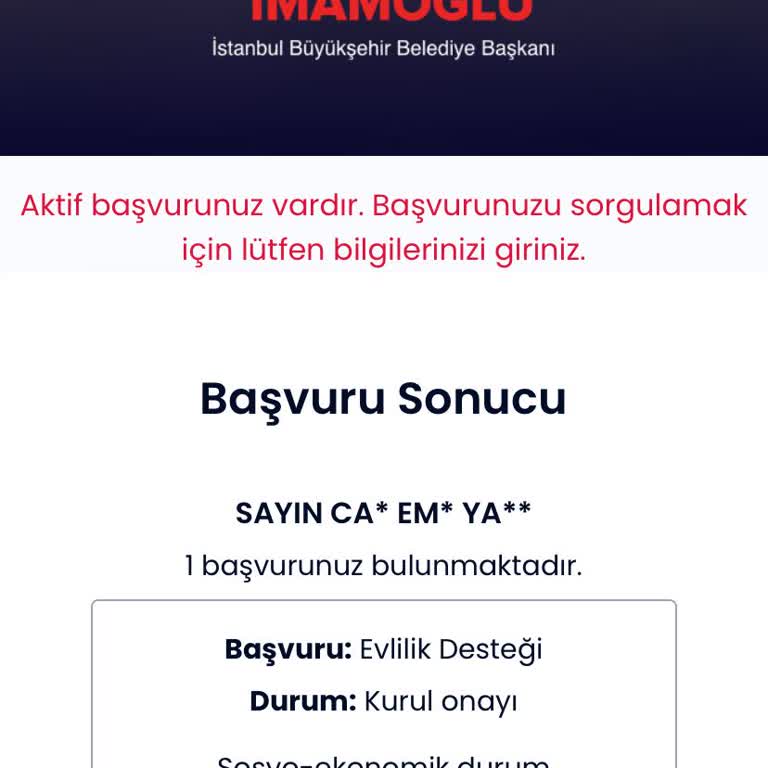 İBB - İstanbul Büyükşehir Belediyesi Evlilik Desteği Başvurum Neden Hala Onaylanmadı?