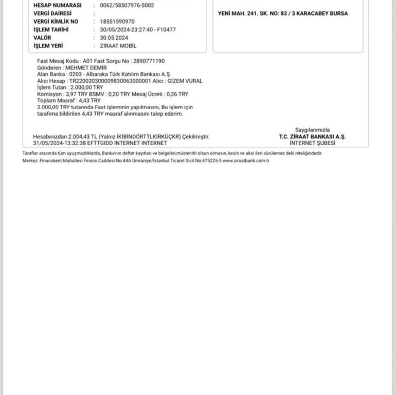 Ziraat Bankası Para Hesaba Düşmüyor