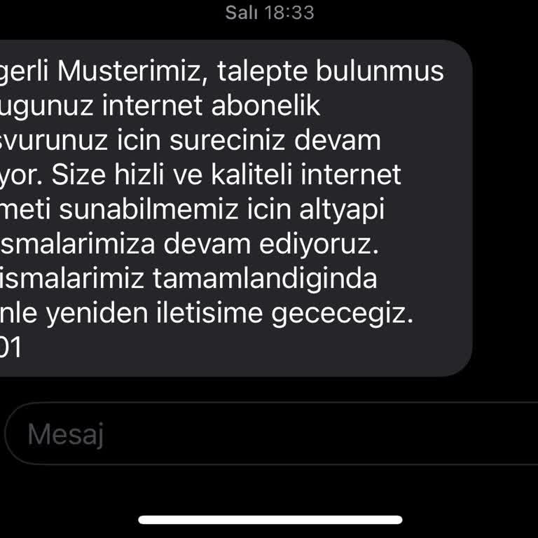 Türk Telekom Evde İnternet Başvurusu Altyapı Yok Diyor
