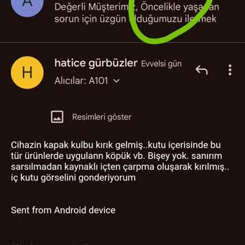 A101 Online Gelen Hasarlı Ürünün İade Süreci Zorluğu