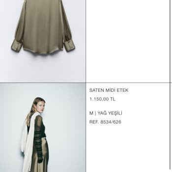 Zara Yanış Ürün Gönderiyor Ve Müşteri Hizmetleri İlgisiz