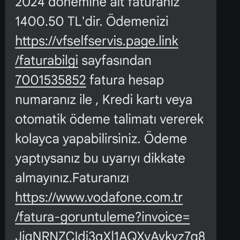 Vodafone Müşterisi Değilim Her Gün Fatura Geliyor