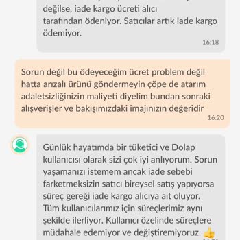 Dolap Dikkat! Kargo İadesini Hatalı Üründe Bile Alıcıdan Talep Ediyor