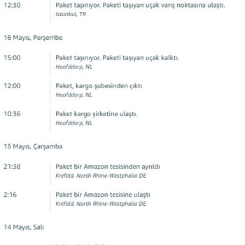 Kerry Logistics Amazon Yurt Dışından Alınan Ürünün Siparişinin Gecikmesi