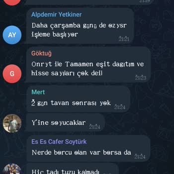 Telegram Borsa Teşkilatı Adında Grup