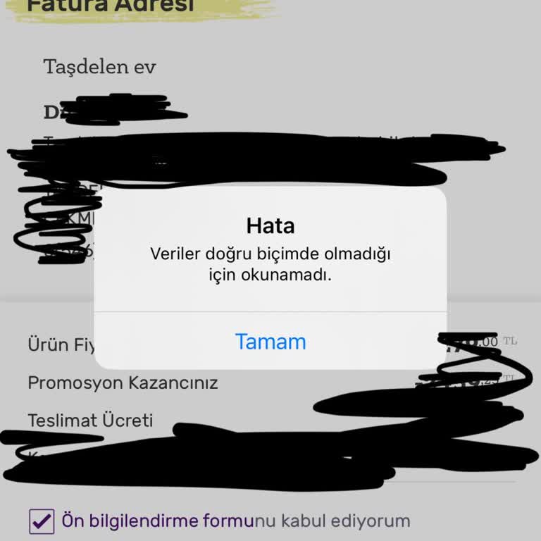 Gratis Mobil Uygulamadan Sipariş Veremiyorum